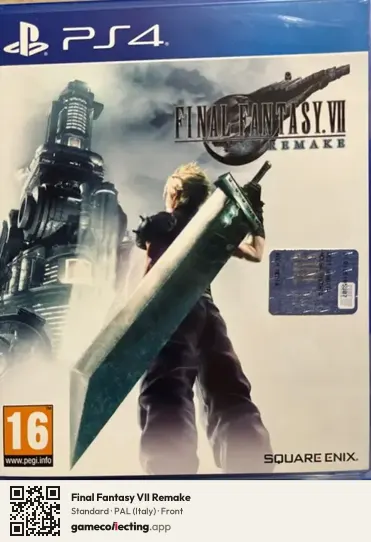 Final Fantasy VII Remake PlayStation 4, Italy box front