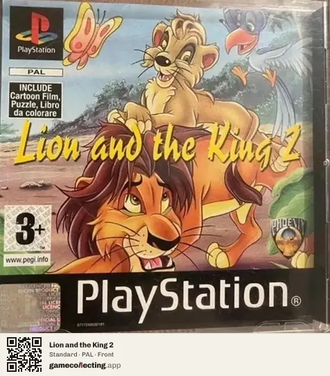Lion and the King 2 PlayStation, PAL box front