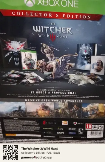 The Witcher 3: Wild Hunt Xbox One, PAL box back