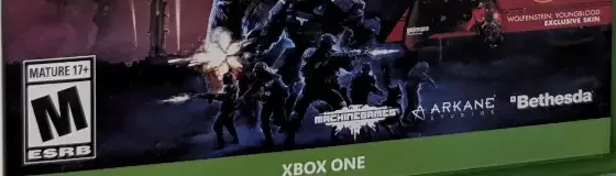 Wolfenstein: Youngblood, the ESRB box on its front