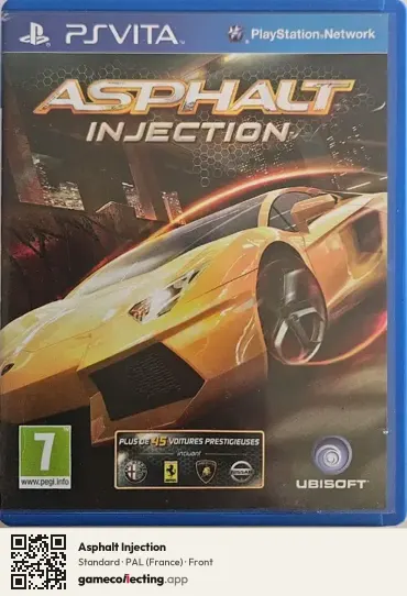 Asphalt Injection PlayStation Vita, France box front