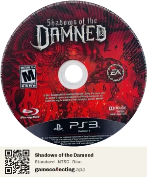 Shadows of the Damned PlayStation 3, NTSC disc
