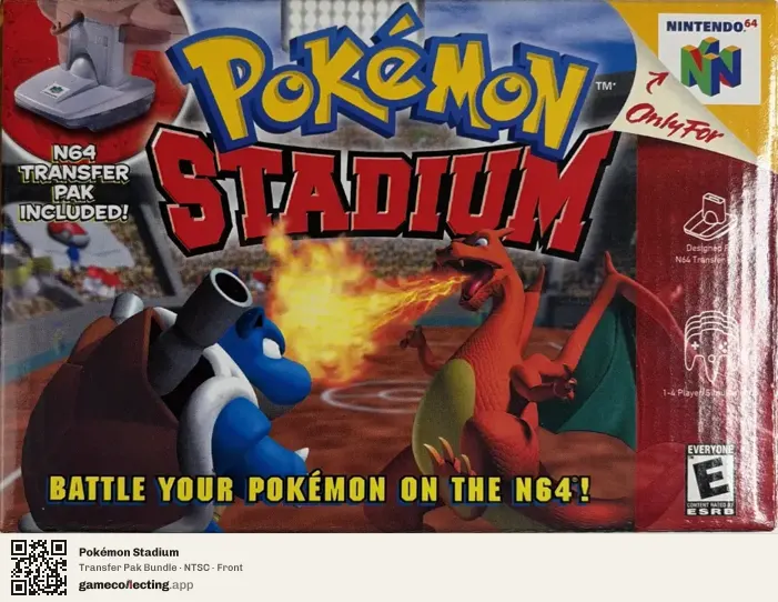 Pokémon Stadium Nintendo 64, NTSC box front