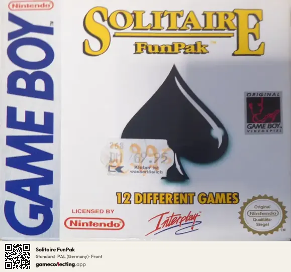 Solitaire FunPak Game Boy, Germany box front