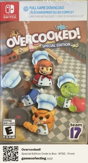 Overcooked! Nintendo Switch, NTSC box front