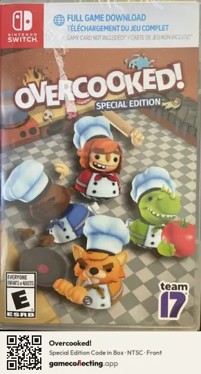Overcooked! Nintendo Switch, NTSC box front