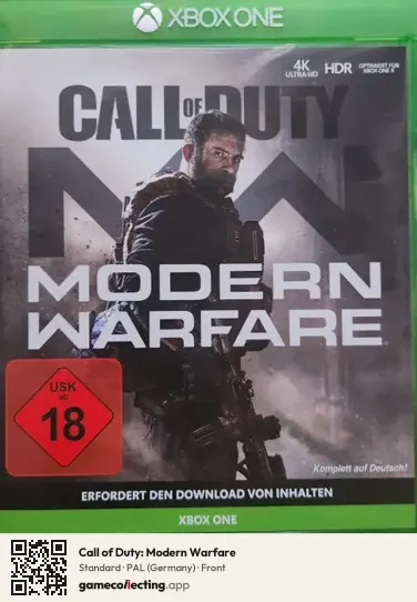 Call of Duty: Modern Warfare Xbox One, Germany box front