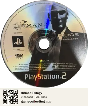 Hitman Trilogy PlayStation 2, PAL disc