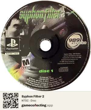 Syphon Filter 2 PlayStation, NTSC disc