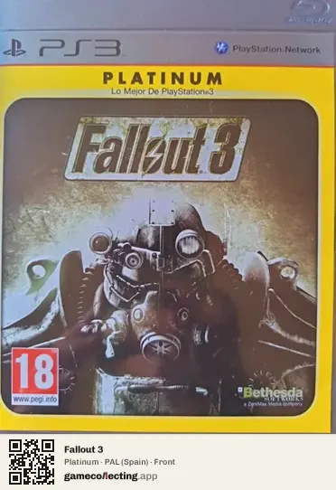 Fallout 3 PlayStation 3, Spain box front