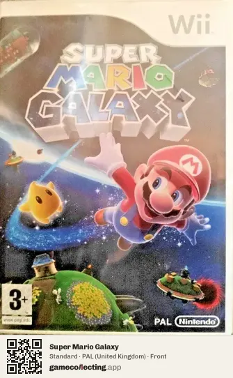 Super Mario Galaxy Nintendo Wii, United Kingdom box front