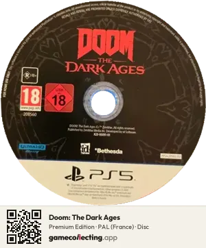 Doom: The Dark Ages PlayStation 5, PAL disc