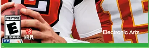 Madden NFL 22, the ESRB box on its front