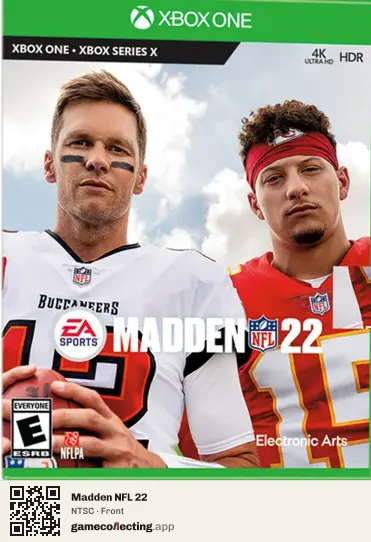 Madden NFL 22 Xbox One, NTSC box front