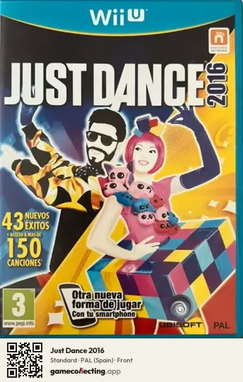 Just Dance 2016 Nintendo Wii U, Spain box front