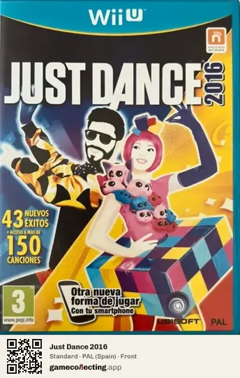 Just Dance 2016 Nintendo Wii U, Spain box front