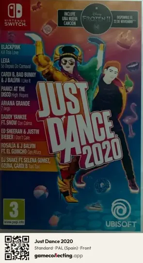 Just Dance 2020 Nintendo Switch, Spain box front