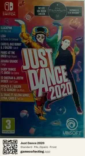 Just Dance 2020 Nintendo Switch, Spain box front