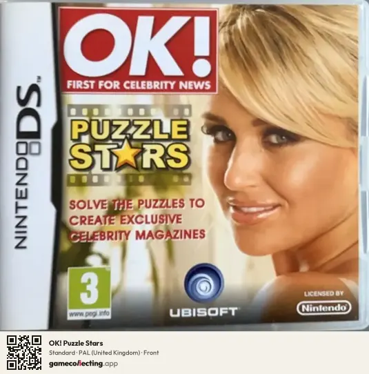 OK! Puzzle Stars Nintendo DS, United Kingdom box front