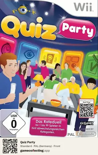 Quiz Party Nintendo Wii, Germany box front
