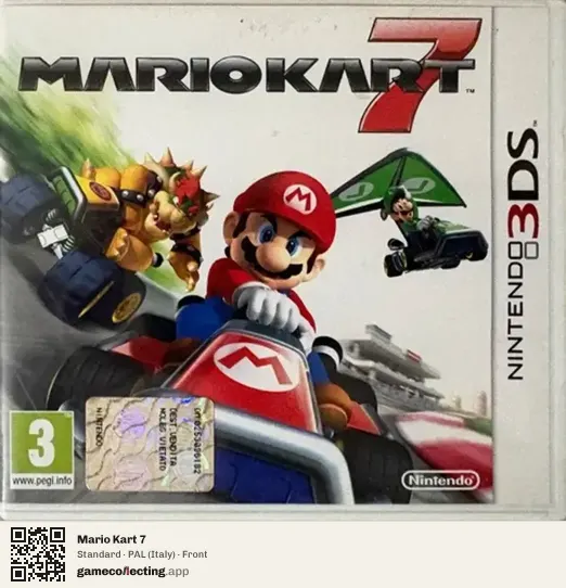 Mario Kart 7 Nintendo 3DS, Italy box front