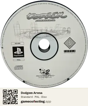 Dodgem Arena PlayStation, PAL disc