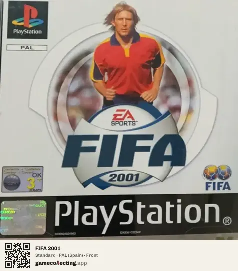 FIFA 2001 PlayStation, Spain box front