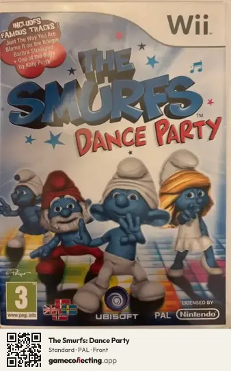 The Smurfs: Dance Party Nintendo Wii, PAL box front
