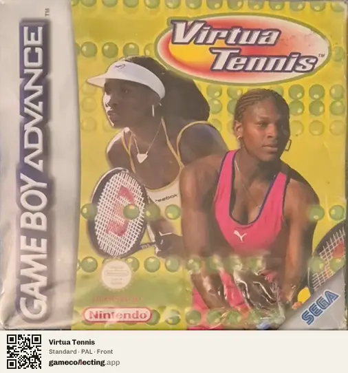 Virtua Tennis Game Boy Advance, PAL box front