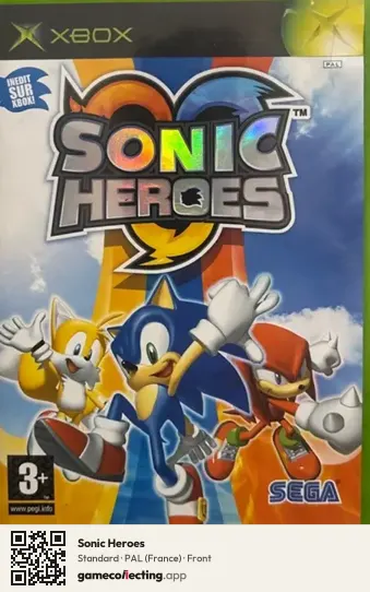 Sonic Heroes Xbox, France box front