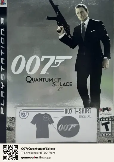 007: Quantum of Solace PlayStation 3, NTSC box front