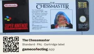 The Chessmaster Super Nintendo Entertainment System, PAL cartridge label