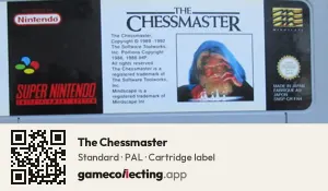 The Chessmaster Super Nintendo Entertainment System, PAL cartridge label