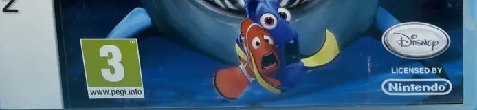 Finding Nemo: Escape to the Big Blue, the PEGI square on its front