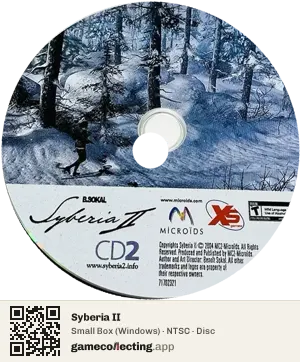 Syberia II Computer, NTSC disc