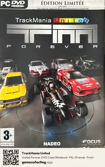 TrackMania United Computer, France box front