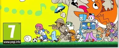 Rhythm Heaven Groove, the PEGI square on its front