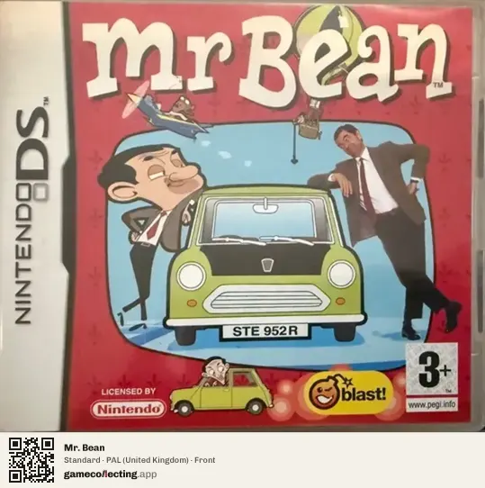 Mr. Bean Nintendo DS, United Kingdom box front