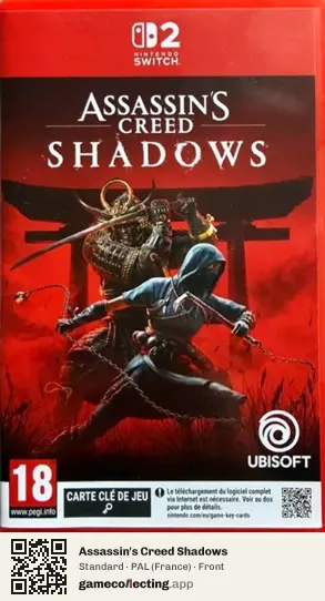 Assassin's Creed Shadows Nintendo Switch 2, France box front