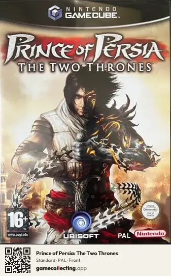 Prince of Persia: The Two Thrones Nintendo GameCube, PAL box front