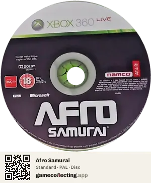 Afro Samurai Xbox 360, PAL disc