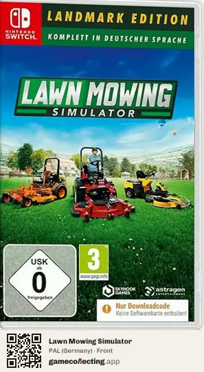 Lawn Mowing Simulator Nintendo Switch, Germany box front