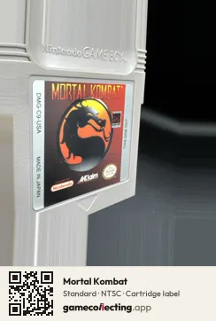 Mortal Kombat Game Boy, NTSC cartridge label