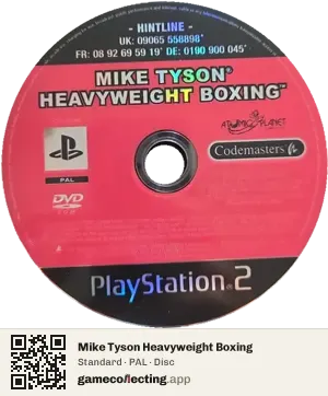 Mike Tyson Heavyweight Boxing PlayStation 2, PAL disc