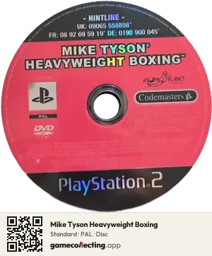 Mike Tyson Heavyweight Boxing PlayStation 2, PAL disc