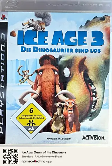 Ice Age: Dawn of the Dinosaurs PlayStation 3, Germany box front