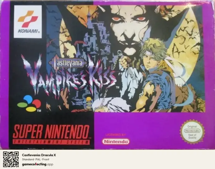 Castlevania: Dracula X Super Nintendo Entertainment System, PAL box front