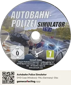 Autobahn Police Simulator Computer, PAL disc