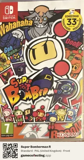 Super Bomberman R Nintendo Switch, United Kingdom box front
