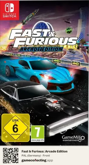 Fast & Furious: Arcade Edition Nintendo Switch, Germany box front